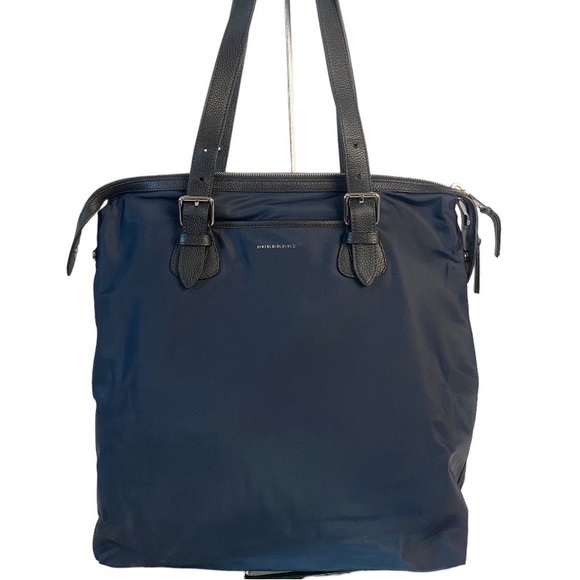 Burberry Handbags - BURBERRY NYLON LEATHER SHOULDER BAG